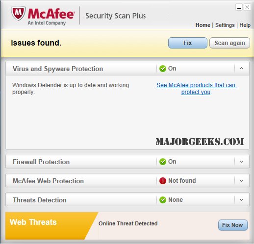 McAfee Security Scan Plus 