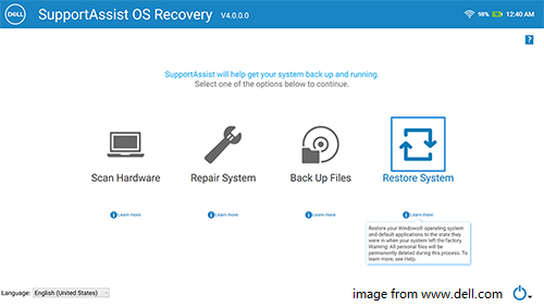 Dell SupportAssist OS Recovery Plugin for Dell Upd