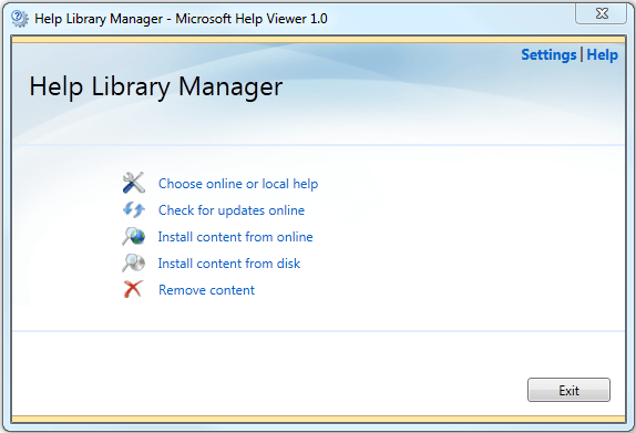 Microsoft Help Viewer